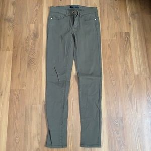 Dynamite olive skinny jeans, size 25